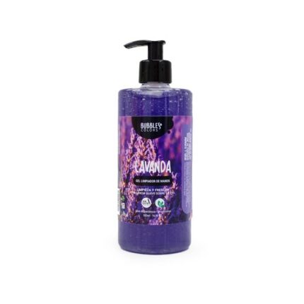 GEL HYDROALCOOLIQUE MAINS LAVANDE - Bubbles & Colors, 500ml