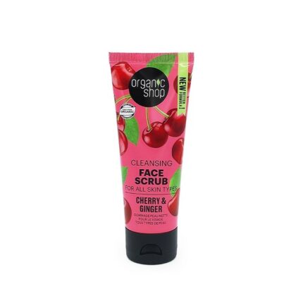 NETTOYANT EXFOLIANT POUR LE VISAGE AUX CERISES - Organic Shop, 75ml
